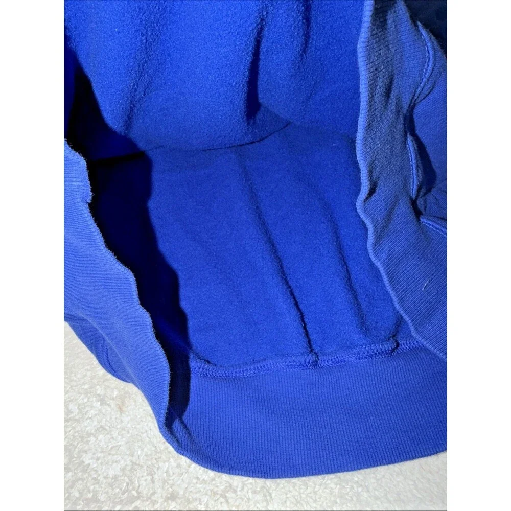 The North Face Mens Hoodie Size S Kangaroo Pockets Drawstrings Pullover Blue